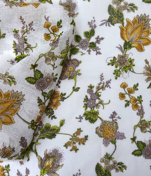 Лен, коричневые цветы